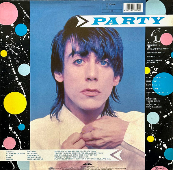 Iggy Pop – Party LP vinyl record, image 2 of 7