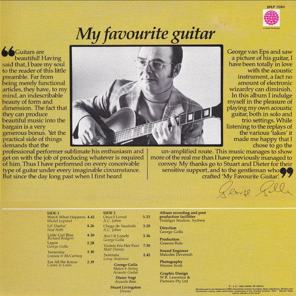 George Golla – My Favourite Guitar LP vinyl record, image 2 of 4