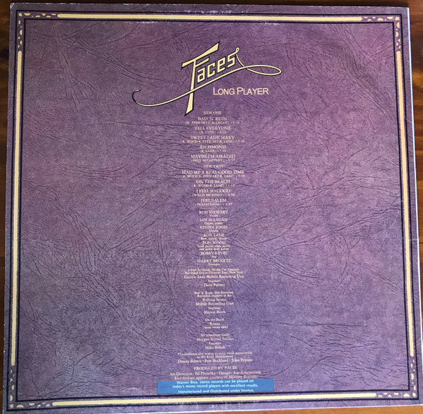 Faces – Long Player LP vinyl record, image 2 of 4