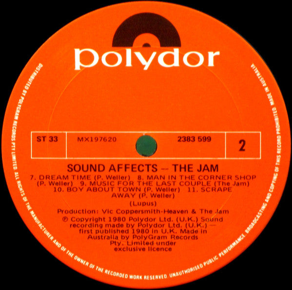 The Jam – Sound Affects LP vinyl record, image 6 of 6
