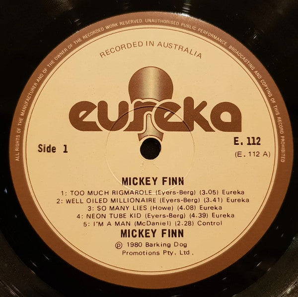 Mickey Finn – Mickey Finn LP vinyl record, image 3 of 5