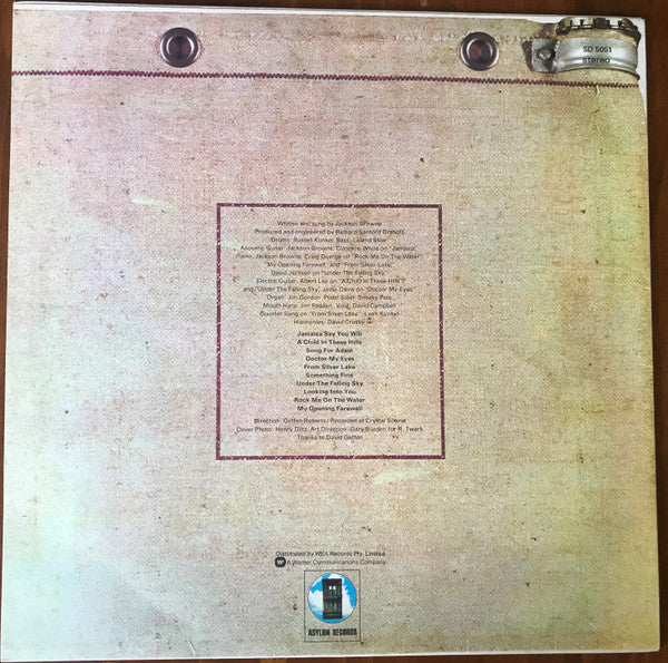 Jackson Browne – Jackson Browne LP vinyl record, image 2 of 4