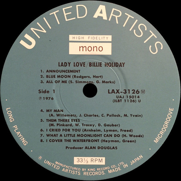 Billie Holiday – Ladylove LP vinyl record, image 4 of 4