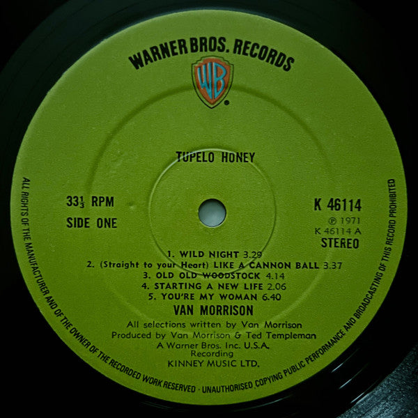 Van Morrison – Tupelo Honey LP vinyl record, image 4 of 5