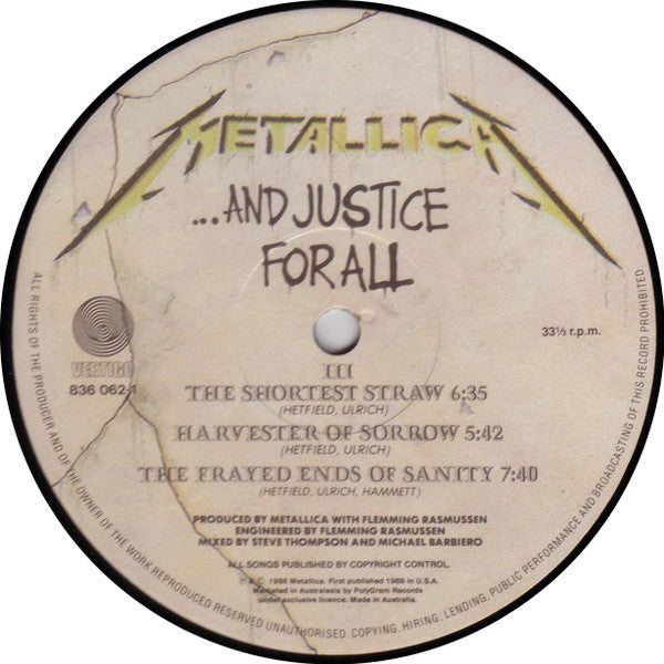 Metallica – ...And Justice For All (2xLP) LP vinyl record, image 5 of 9