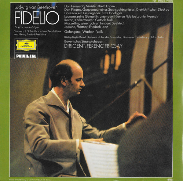 Ludwig van Beethoven, Leonie Rysanek, Irmgard Seefried, Kieth Engen, Dietrich Fischer-Dieskau, Ernst Haefliger, Gottlob Frick, Friedrich Lenz, Bayerisches Staatsorchester, Ferenc Fricsay – Fidelio (2xLP) LP vinyl record, image 2 of 8