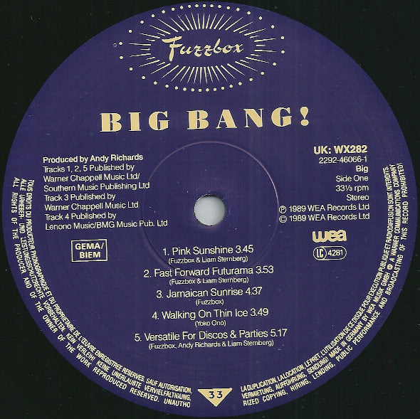 We've Got A Fuzzbox And We're Gonna Use It – Big Bang! LP vinyl record, image 3 of 6