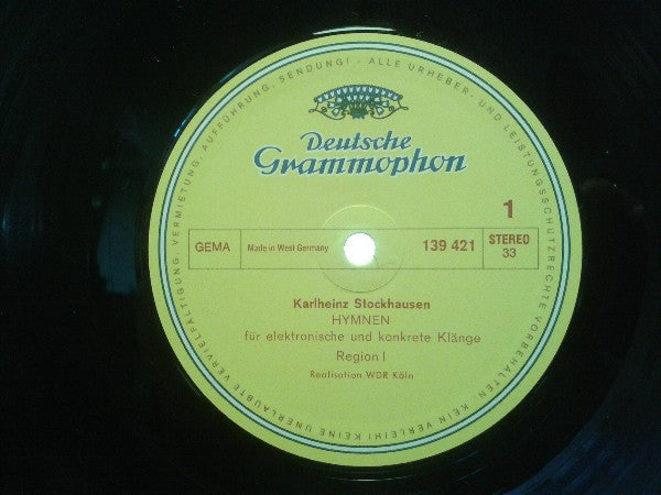 Karlheinz Stockhausen – Hymnen (2xLP) LP vinyl record, image 5 of 5