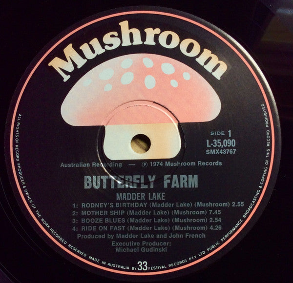 Madder Lake – Butterfly Farm LP vinyl record, image 5 of 10