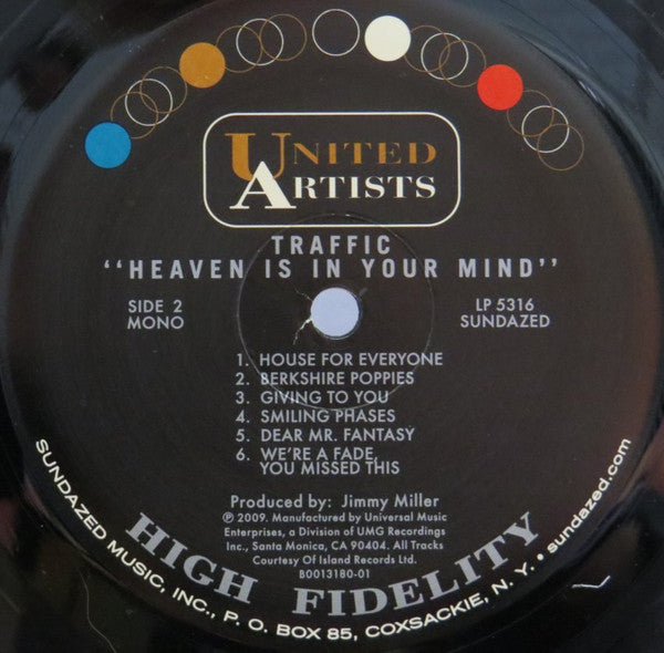Traffic – Heaven Is In Your Mind LP vinyl record, image 5 of 6