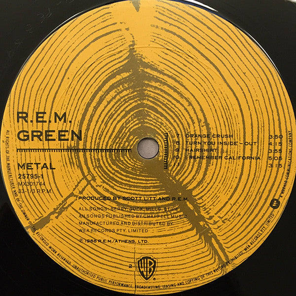 R.E.M. – Green LP vinyl record, image 3 of 9