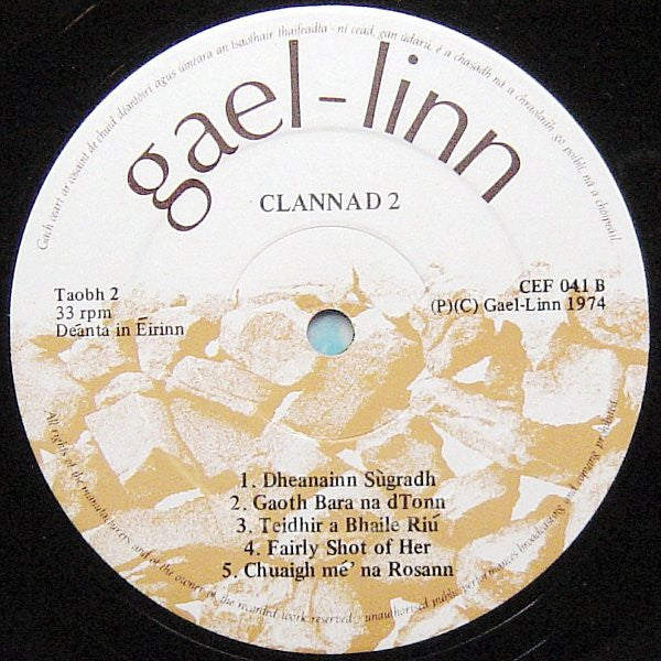 Clannad – Clannad 2 LP vinyl record, image 4 of 4