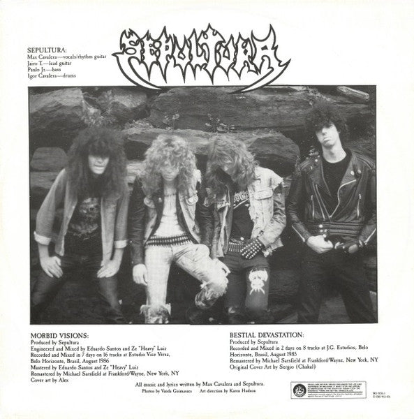 Sepultura – Morbid Visions / Bestial Devastation LP vinyl record, image 6 of 7