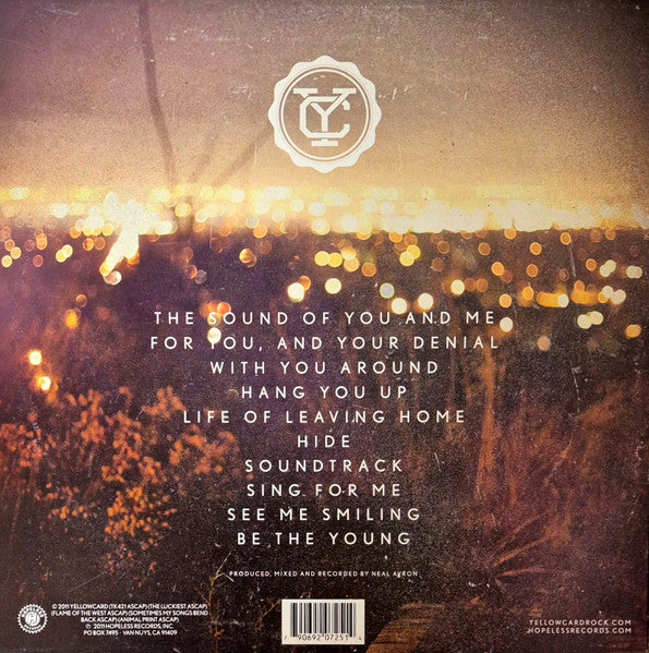Yellowcard – When You're Through Thinking, Say Yes LP vinyl record, image 2 of 7