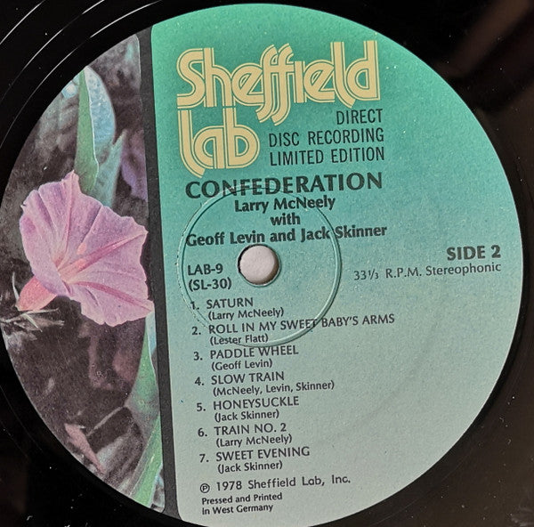 Larry McNeely, Geoff Levin, Jack Skinner – Confederation LP vinyl record, image 8 of 8