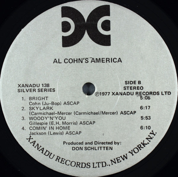 Al Cohn – Al Cohn's America LP vinyl record, image 4 of 4