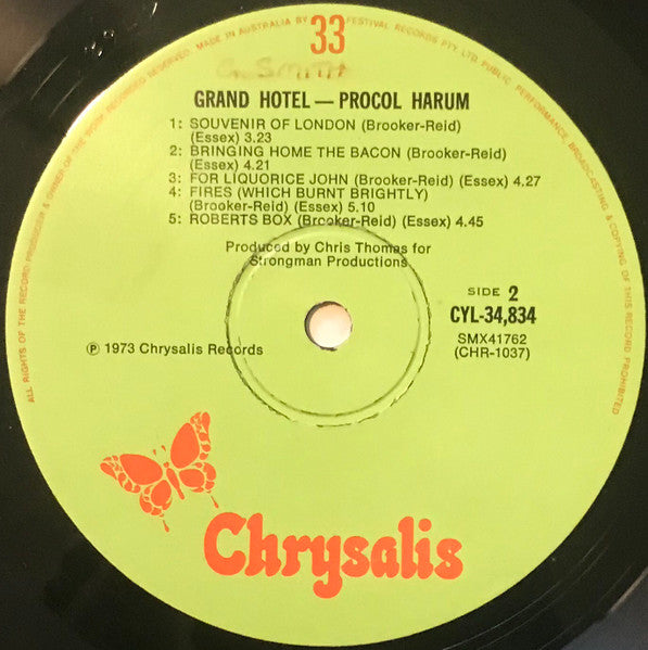 Procol Harum – Grand Hotel LP vinyl record, image 4 of 9