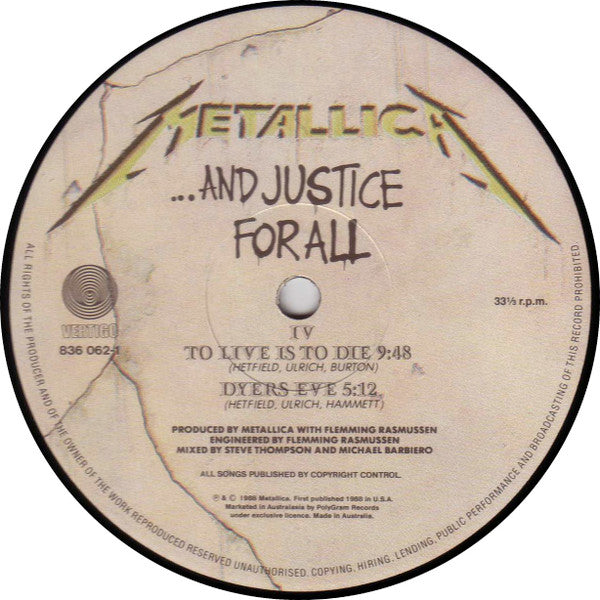 Metallica – ...And Justice For All (2xLP) LP vinyl record, image 6 of 9