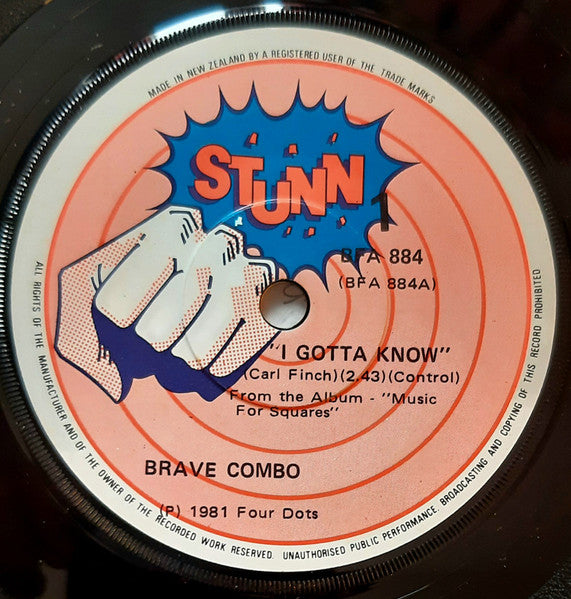 Brave Combo – I Gotta Know 7" vinyl record, image 3 of 4
