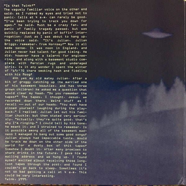 Twink – The Lost Experimental Recordings 1970 LP vinyl record, image 2 of 6