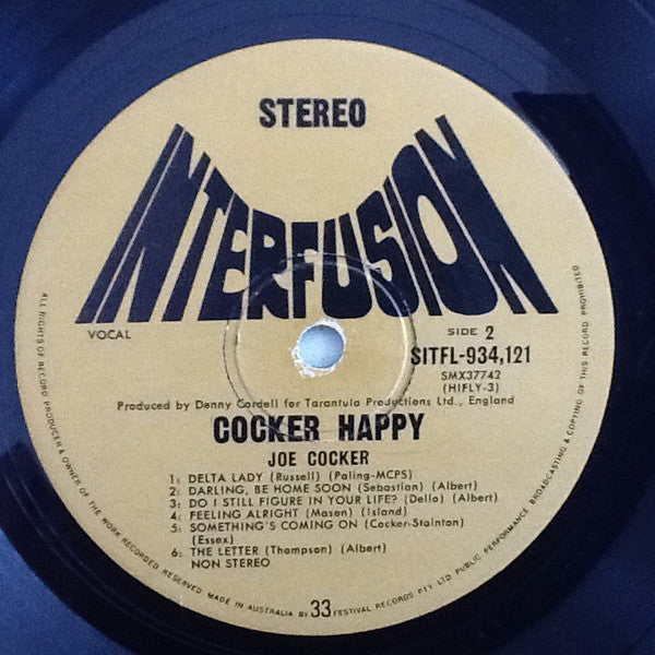 Joe Cocker – Cocker Happy LP vinyl record, image 4 of 5