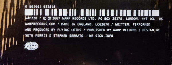 Flying Lotus – Reset 12" vinyl record, image 2 of 2