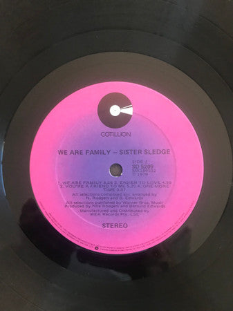 Sister Sledge – We Are Family LP vinyl record, image 4 of 5