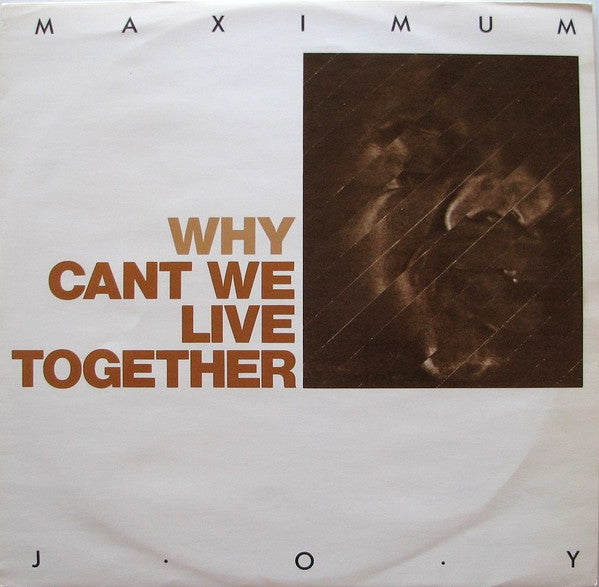 Maximum Joy – Why (Can't We Live Together) 12" vinyl record, image 1 of 4
