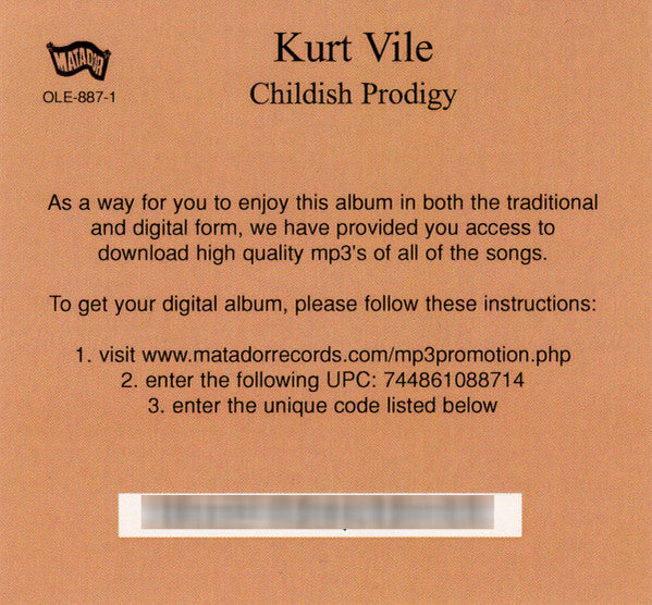 Kurt Vile – Childish Prodigy LP vinyl record, image 8 of 10