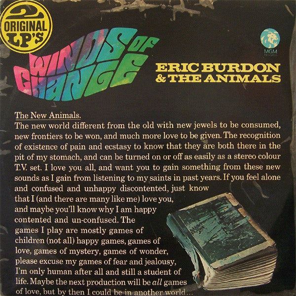 Eric Burdon & The Animals – Winds Of Change / The Twain Shall Meet (2xLP) LP vinyl record, image 1 of 8
