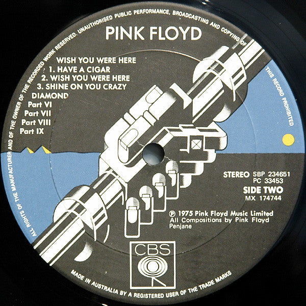 Pink Floyd – Wish You Were Here LP vinyl record, image 3 of 10
