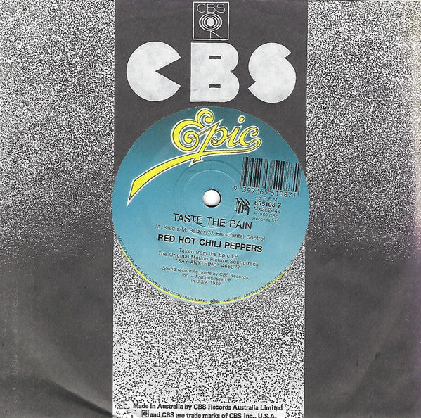 Nancy Wilson, Red Hot Chili Peppers – All For Love / Taste The Pain 7" vinyl record, image 2 of 2