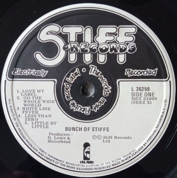 Various – A Bunch Of Stiff Records LP vinyl record, image 5 of 6