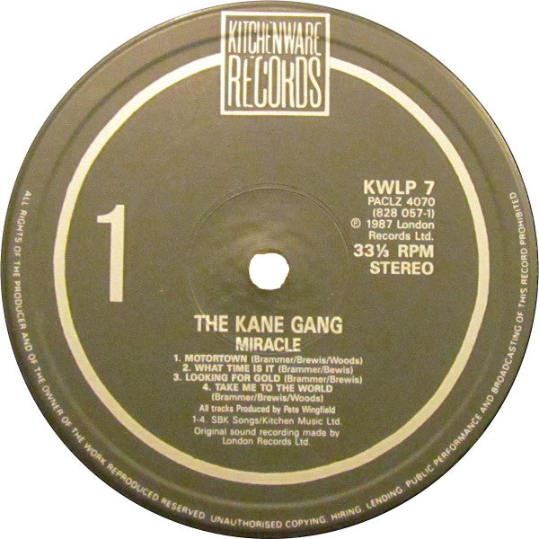 The Kane Gang – Miracle LP vinyl record, image 3 of 6
