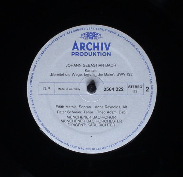 Johann Sebastian Bach, Edith Mathis, Sheila Armstrong, Hertha Töpper, Anna Reynolds, Peter Schreier, Ernst Haefliger, Dietrich Fischer-Dieskau, Theo Adam, Münchener Bach-Orchester, Münchener Bach-Chor, Karl Richter – Kantaten - Advent Und... (6xLP) LP vinyl record, image 8 of 10