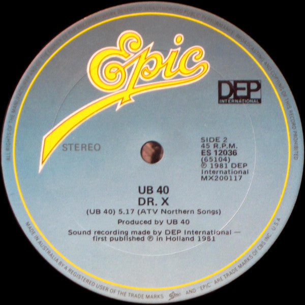 UB40 – Present Arms LP vinyl record, image 9 of 9