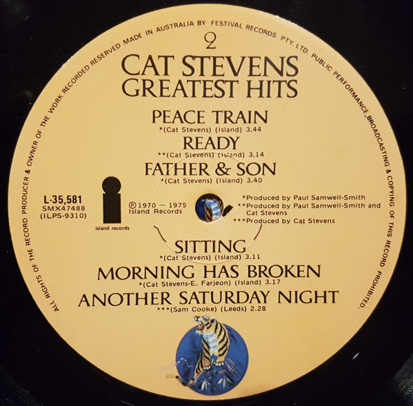 Cat Stevens – Greatest Hits LP vinyl record, image 4 of 6