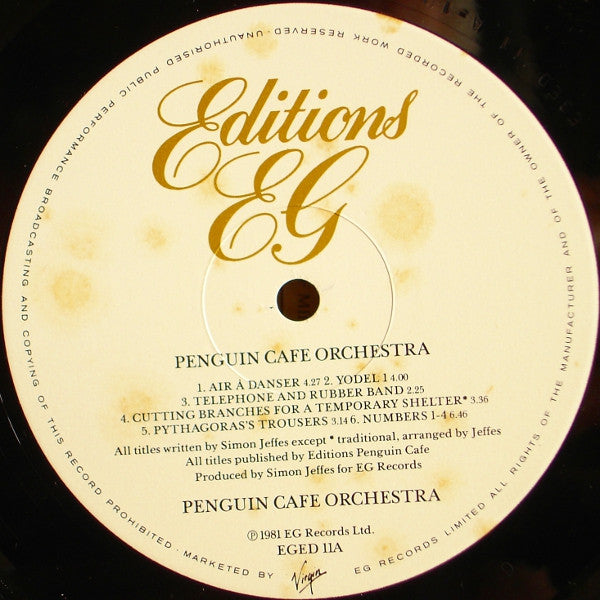 Penguin Cafe Orchestra – Penguin Cafe Orchestra LP vinyl record, image 3 of 6
