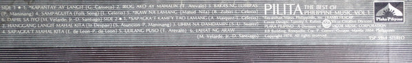 Pilita – The Best Of Philippine Music, Vol. 1 LP vinyl record, image 5 of 5
