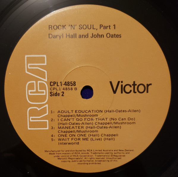 Daryl Hall & John Oates – Rock 'N Soul Part 1 LP vinyl record, image 4 of 8