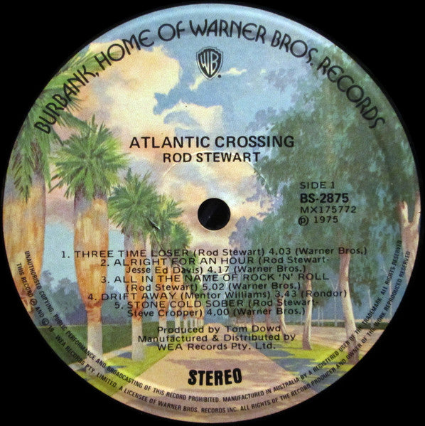 Rod Stewart – Atlantic Crossing LP vinyl record, image 7 of 8