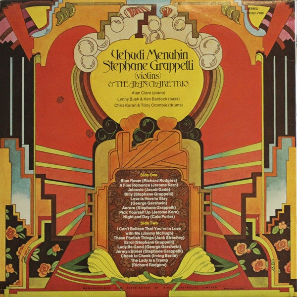 Yehudi Menuhin, Stéphane Grappelli, Alan Clare Trio – Jalousie LP vinyl record, image 2 of 6