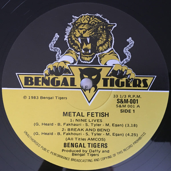 Bengal Tigers – Metal Fetish 12" vinyl record, image 5 of 8