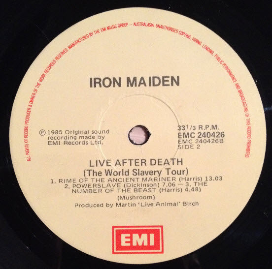 Iron Maiden – Live After Death (2xLP) LP vinyl record, image 5 of 10
