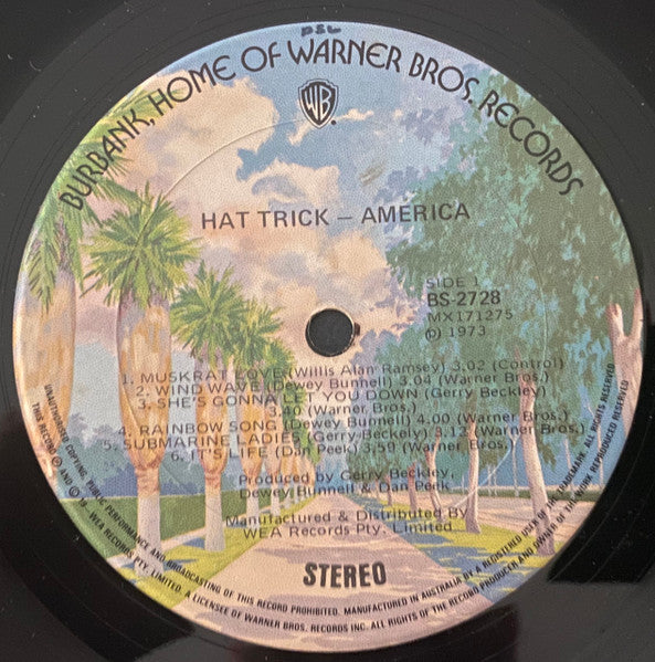 America – Hat Trick LP vinyl record, image 5 of 7
