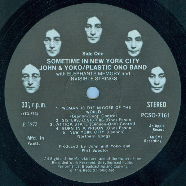 John Lennon & Yoko Ono, The Plastic Ono Band, Elephants Memory, Invisible Strings – Some Time In New York City (2xLP) LP vinyl record, image 3 of 10
