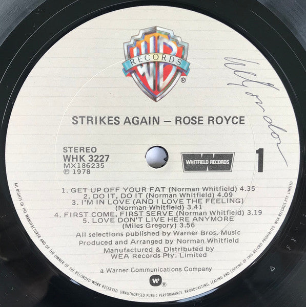 Rose Royce – Strikes Again LP vinyl record, image 5 of 6