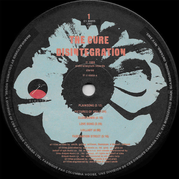 The Cure – Disintegration LP vinyl record, image 3 of 4