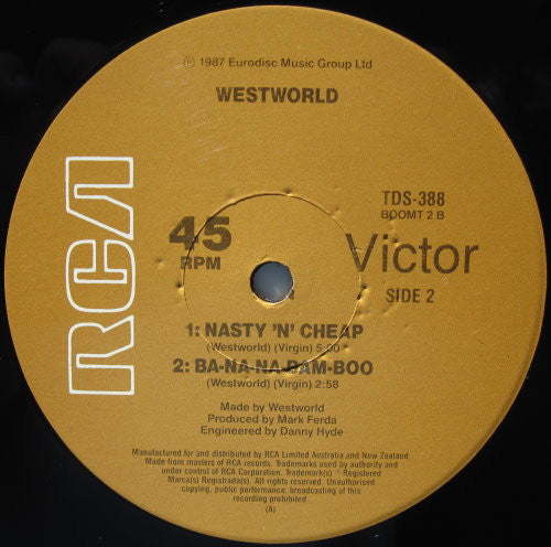 Westworld – Ba-Na-Na-Bam-Boomerang 12" vinyl record, image 4 of 4