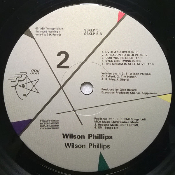 Wilson Phillips – Wilson Phillips LP vinyl record, image 5 of 8